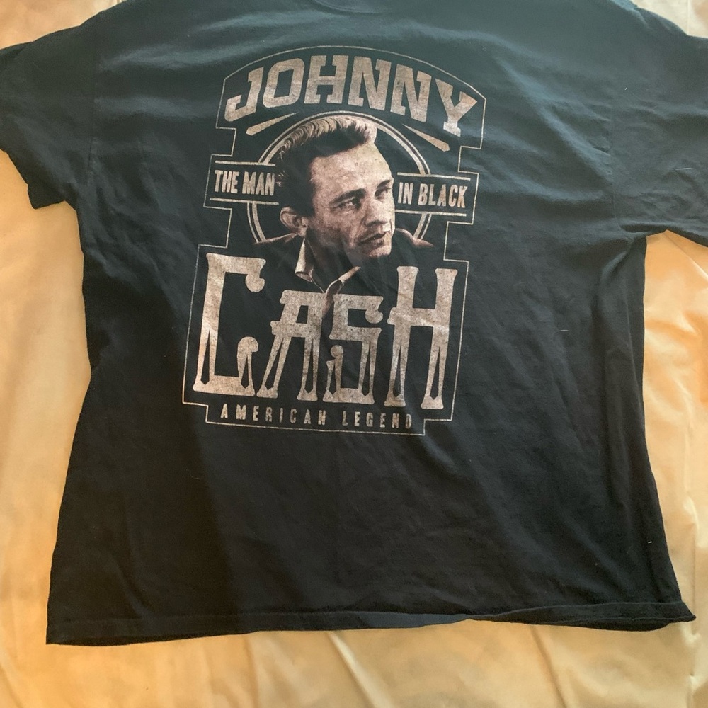 Johnny Cash Black Graphic T-Shirt
